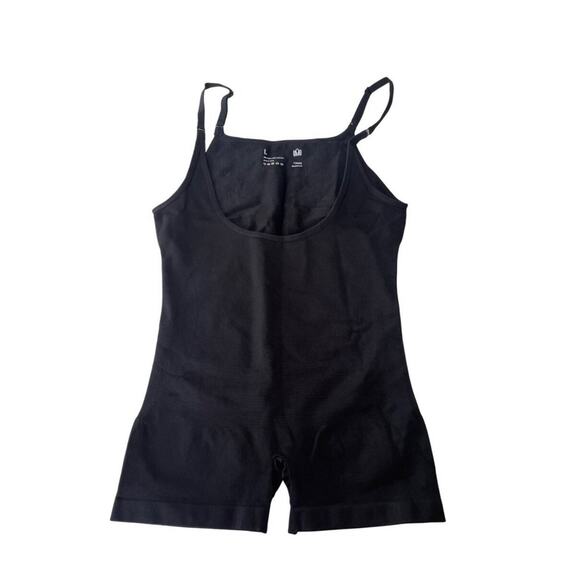 Empetua Open Bust Boyshort Bodysuit XXL Plus Black Tummy Control Compression NWT - Picture 2 of 8